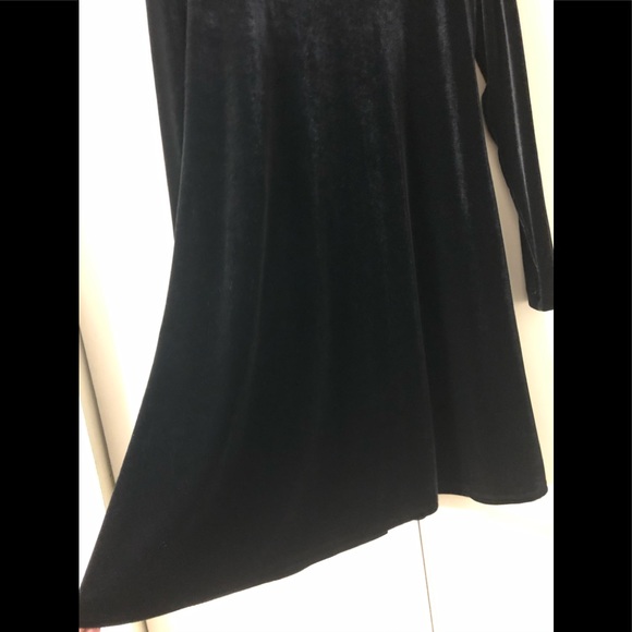 Teddi Evening Velvet Dress 8 Elegant Classic A-Line Stretch Dress - Picture 7 of 11